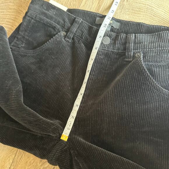 Banana Republic The Slouchy Straight Corduroy Pant Black 27 - Picture 10 of 11
